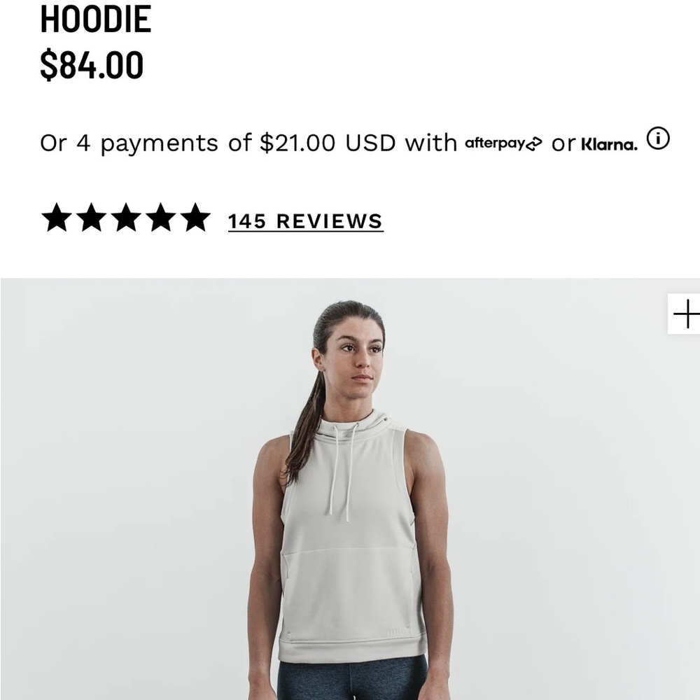 NoBull microplush  sleeveless hoodie